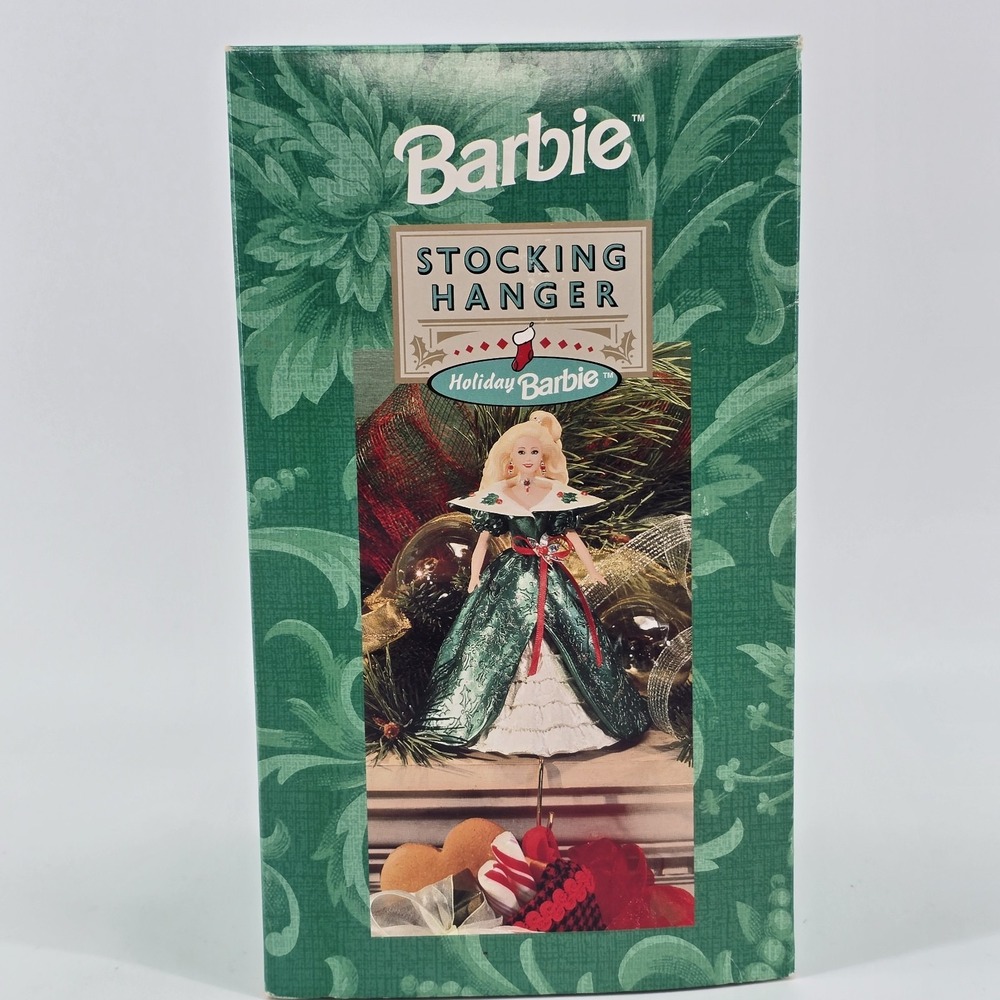 Barbie Stocking Hanger Holiday 1996 Mattel New